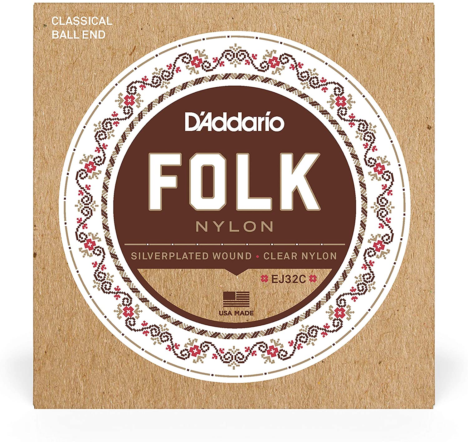 Folk Nylon Guitar Strings - D'Addario