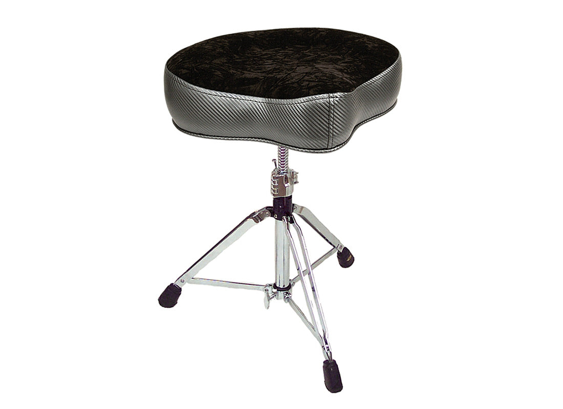 Pork Pie Saddle Drum Throne Carbon Fiber Top