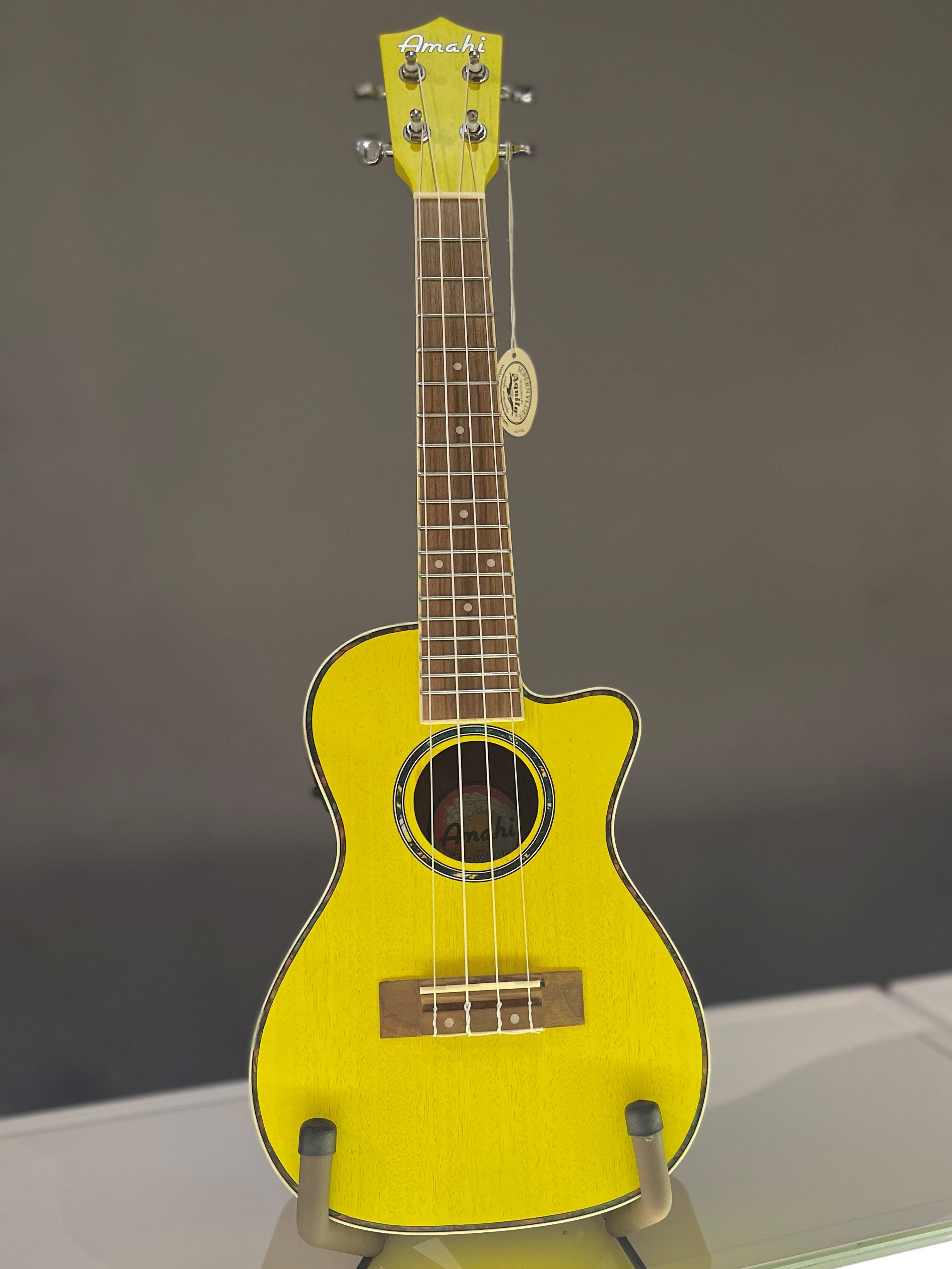 Amahi Ukulele 250EQ, mahogany wood, available in 6 colours