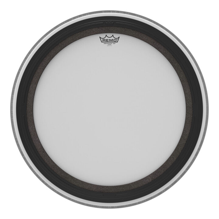 Remo Ambassador, BR-1124-00-SMT, Coated Bass Drum Head, SMT - 24 Inch