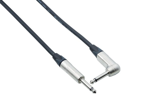 bespeco Professional Series, NCP450, Instrument Cable with Neutrik Jack/Jack 90 , 4.5m/ 15ft, Black