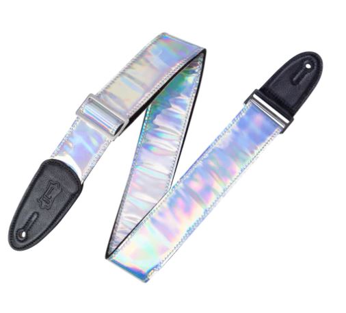 Levy's M7SC-SIL, Iridescent Guitar Strap, 2.0", Reflects Light/Changes Colour, Poly