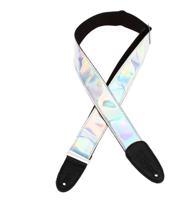 Levy's M7SC-SIL, Iridescent Guitar Strap, 2.0", Reflects Light/Changes Colour, Poly