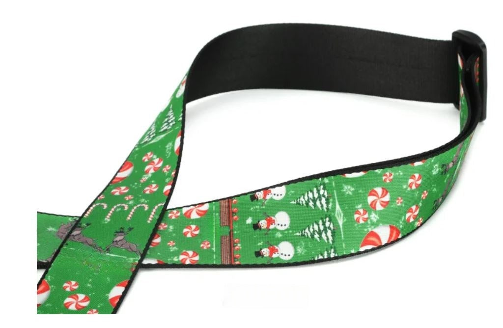 Levy's MP2C-002, Christmas Spirit, Snowmen, Guitar Strap, 2.0", adjust up to 65", Poly