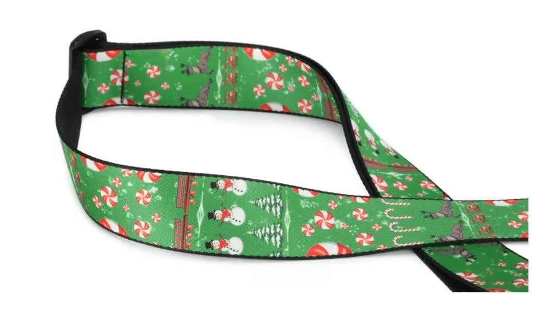 Levy's MP2C-002, Christmas Spirit, Snowmen, Guitar Strap, 2.0", adjust up to 65", Poly