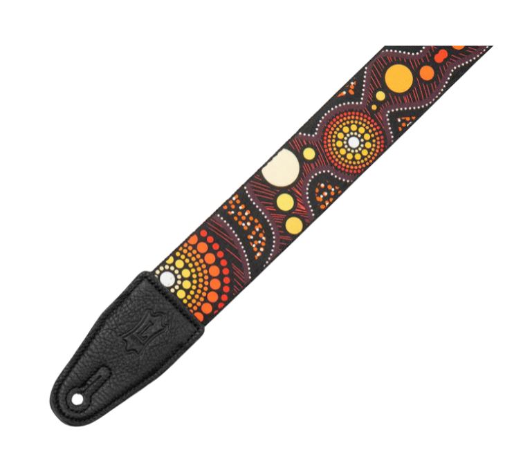 Levy's MP2DU-002, Sunset, Down Under Series Art, Guitar Strap, 2.0", Poly