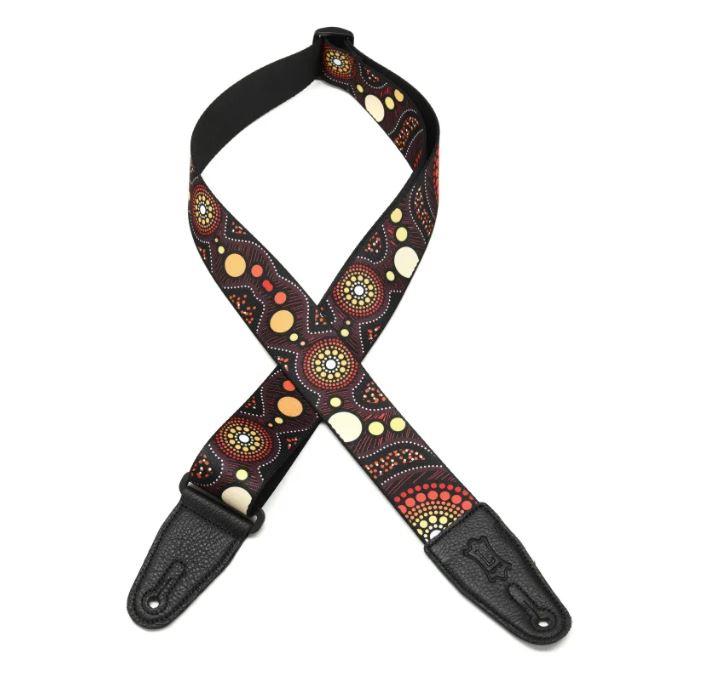 Levy's MP2DU-002, Sunset, Down Under Series Art, Guitar Strap, 2.0", Poly