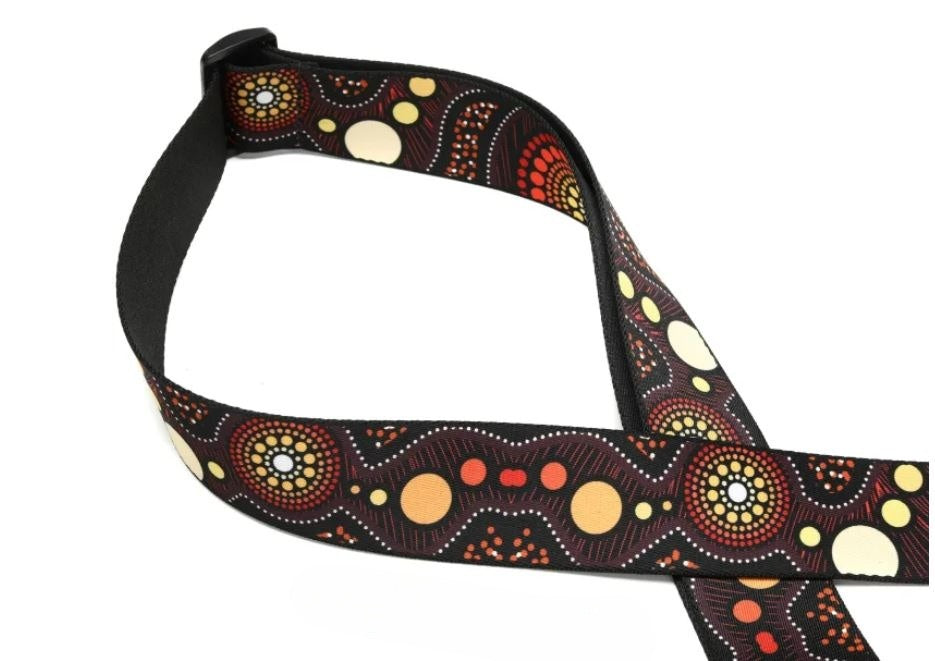 Levy's MP2DU-002, Sunset, Down Under Series Art, Guitar Strap, 2.0", Poly