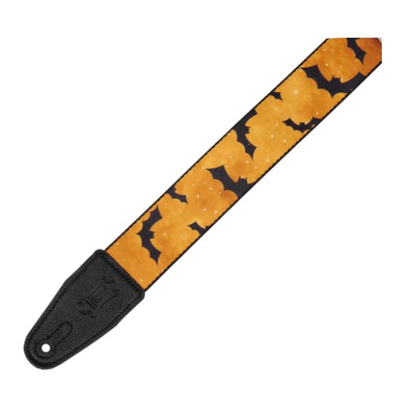 Levy's MP2H-003, Halloween Batty Witch Guitar Strap, 2.0", adjust up to 65", Poly