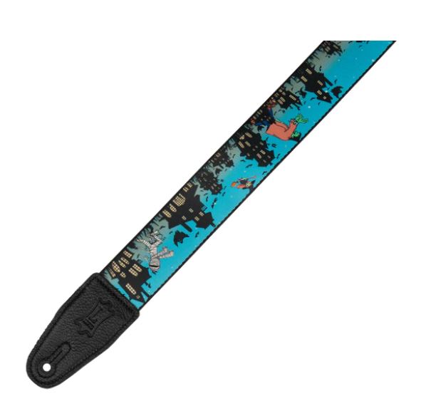 Levy's MP2H-004, Halloween Cemetery Party Guitar Strap, 2.0", adjust up to 65", Poly