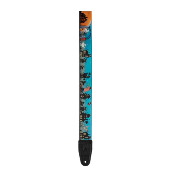 Levy's MP2H-004, Halloween Cemetery Party Guitar Strap, 2.0", adjust up to 65", Poly