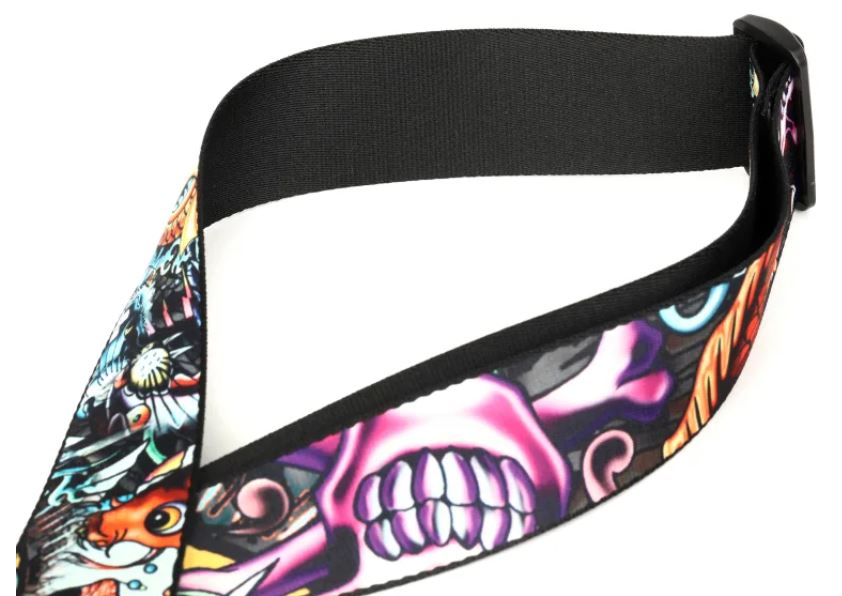 Levy's MP2TAT-003,Tattoo Guitar Strap, 2.0", New School, Poly