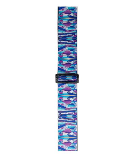 Levy's MP3SG-005. Kaleidoscope Stained Glass, Guitar Strap, 3.0", Polypropylene