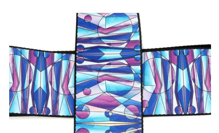 Levy's MP3SG-005. Kaleidoscope Stained Glass, Guitar Strap, 3.0", Polypropylene