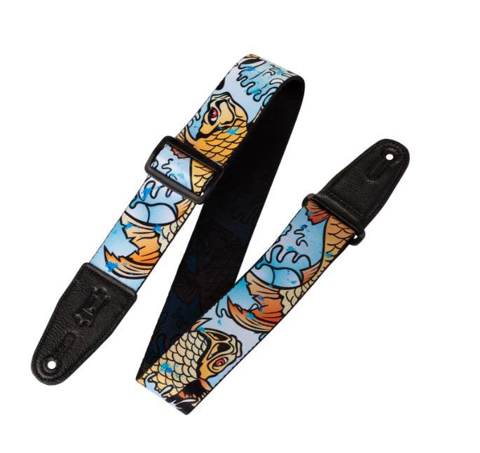 Levy's MPD2-009, Koi Fish Guitar Strap, 2.0", Poly