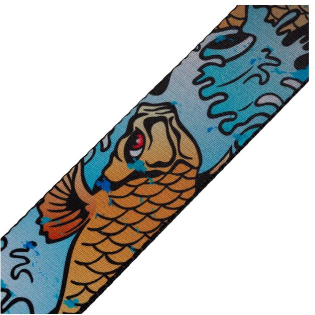 Levy's MPD2-009, Koi Fish Guitar Strap, 2.0", Poly