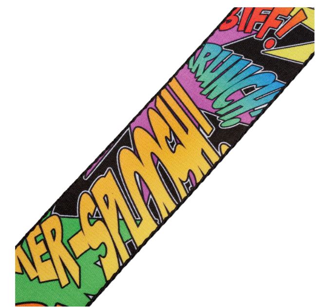 Levy's MPD2-036, Onomatopoeia Guitar Strap, 2.0", Poly