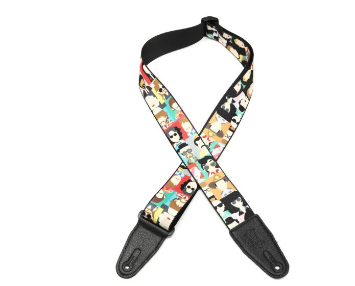 Levy's MPD2-104, Pop Art Guitar Strap, 2.0", Poly