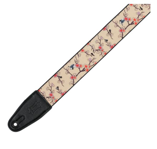 Levy's MP2D2-115, Cherry Tree Japanese Art, Guitar Strap, 2.0", Poly