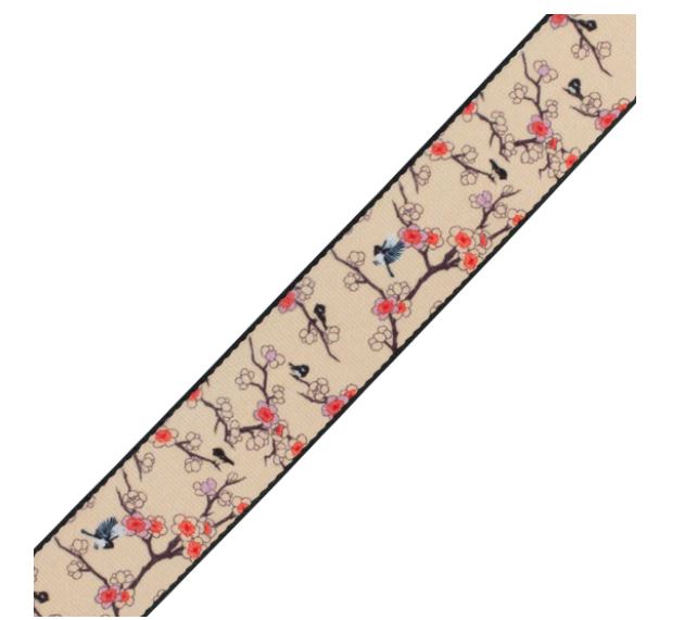 Levy's MP2D2-115, Cherry Tree Japanese Art, Guitar Strap, 2.0", Poly