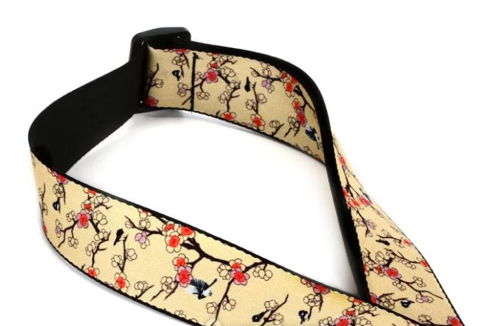 Levy's MP2D2-115, Cherry Tree Japanese Art, Guitar Strap, 2.0", Poly