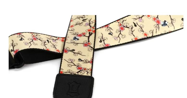 Levy's MP2D2-115, Cherry Tree Japanese Art, Guitar Strap, 2.0", Poly