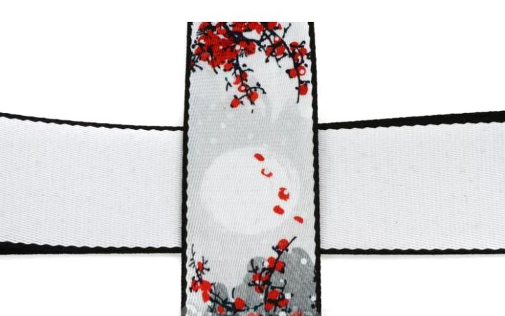 Levy's MPD2-116, Cherry Blossom Japanese Art Guitar Strap, 2.0", Poly