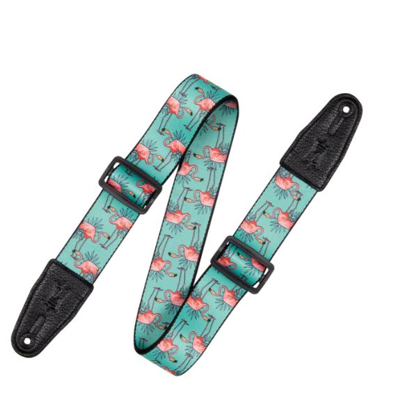 Levy's MPD2-121, Flamingos Guitar Strap, 2.0", Poly