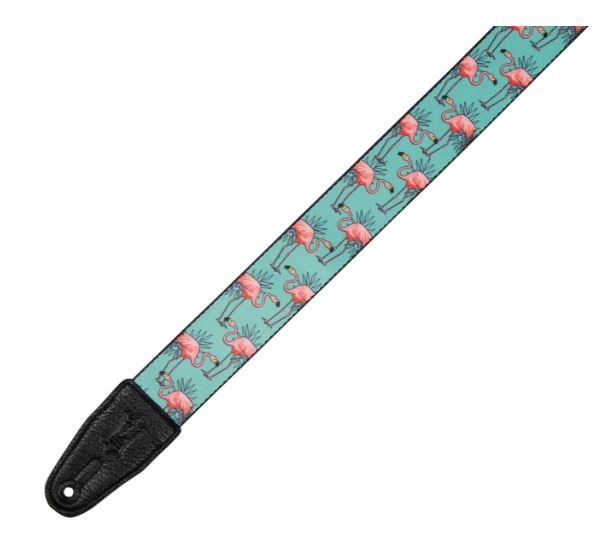 Levy's MPD2-121, Flamingos Guitar Strap, 2.0", Poly