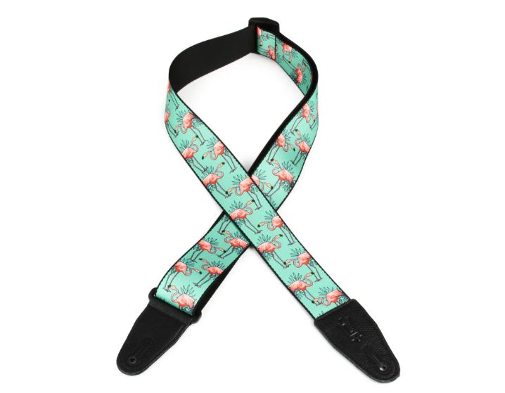 Levy's MPD2-121, Flamingos Guitar Strap, 2.0", Poly