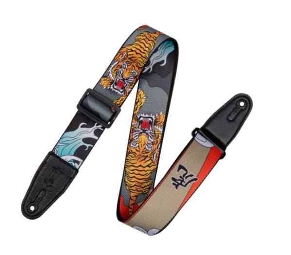 Levy's MPD2-124, Tiger Japanese Art Guitar Strap, 2.0", Poly