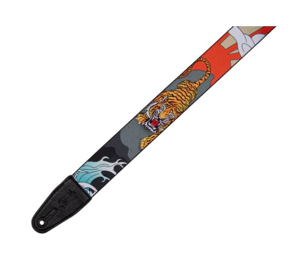 Levy's MPD2-124, Tiger Japanese Art Guitar Strap, 2.0", Poly