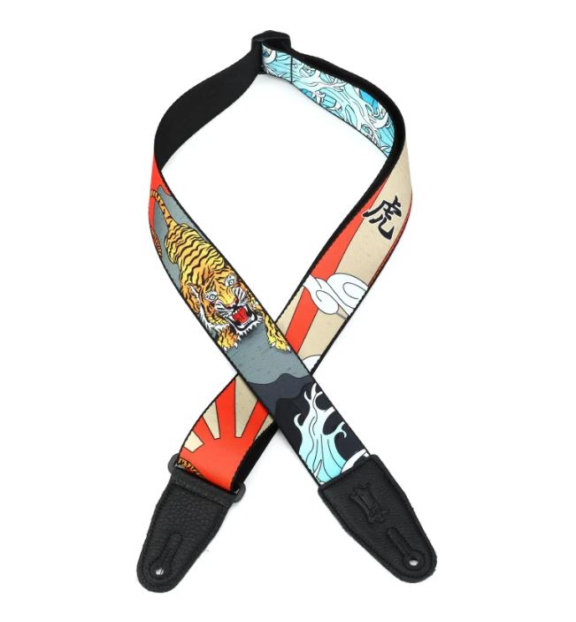 Levy's MPD2-124, Tiger Japanese Art Guitar Strap, 2.0", Poly