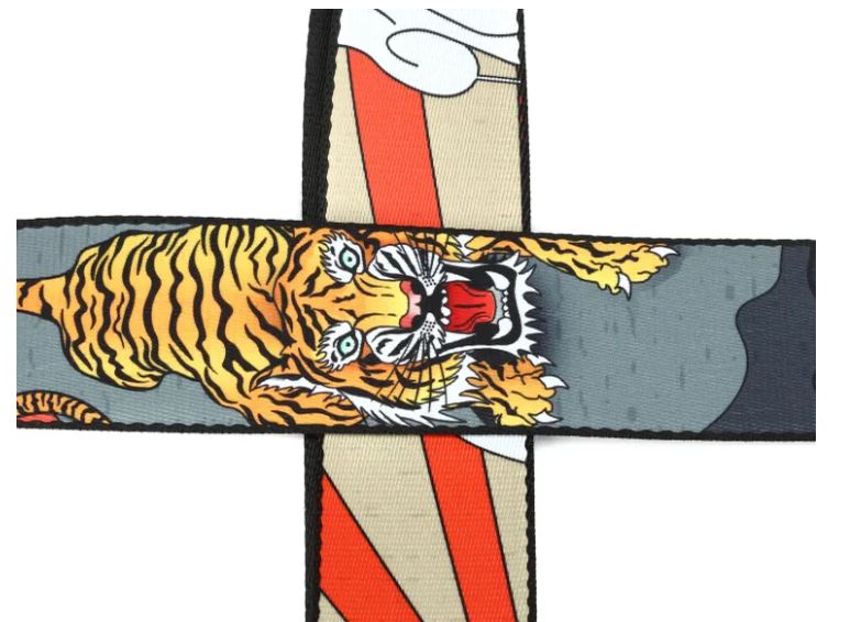 Levy's MPD2-124, Tiger Japanese Art Guitar Strap, 2.0", Poly