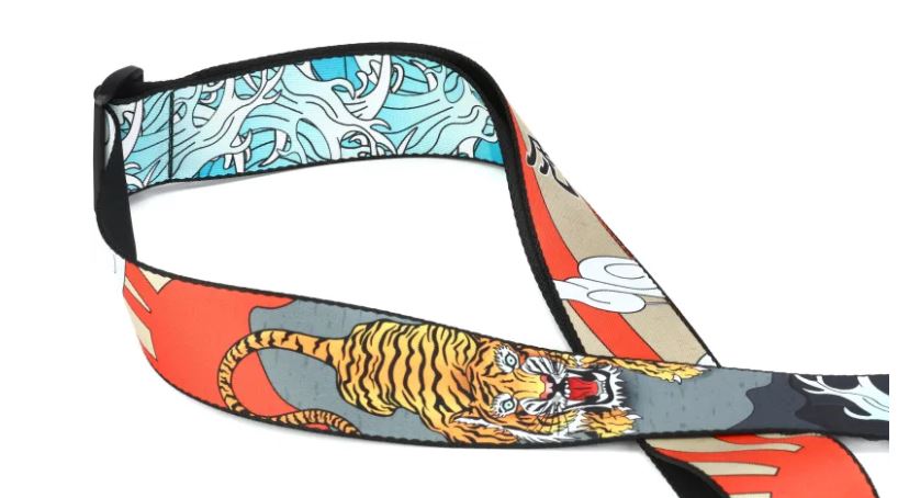 Levy's MPD2-124, Tiger Japanese Art Guitar Strap, 2.0", Poly