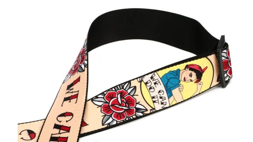 Levy's MPD2-125, Rosie the Riveter, Guitar Strap, 2.0", Poly