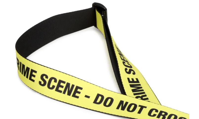 Levy's MPS2-006, Crime Scene Guitar Strap, 2.0", Poly