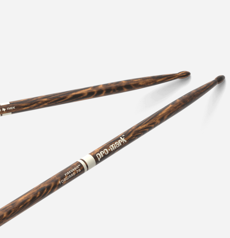 Promark Classic 7A, TX7AW-FG, Firegrain Drum Sticks. Hickory, Made in Texas