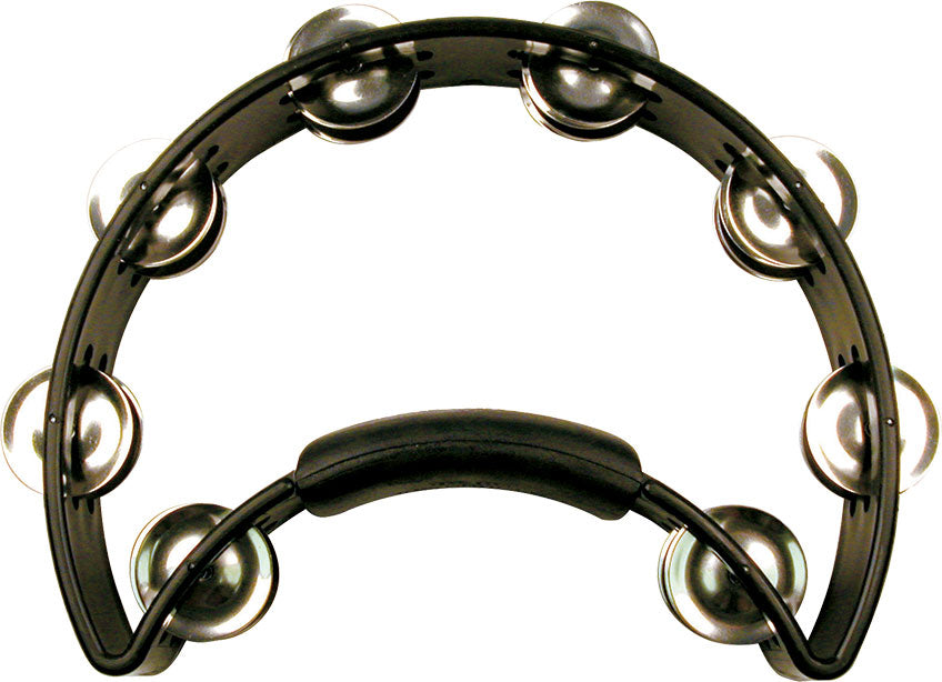 RythmTech RT1010.  8 inch, Ergonomic Tambourine, Black