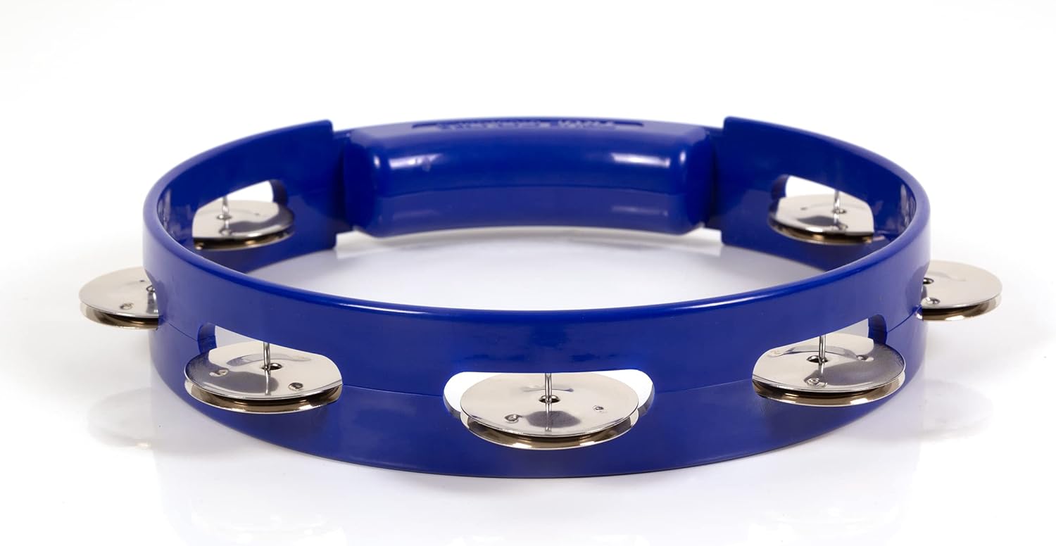 RythmTech TC4048, True Colour 8 inch Tambourine, Blue