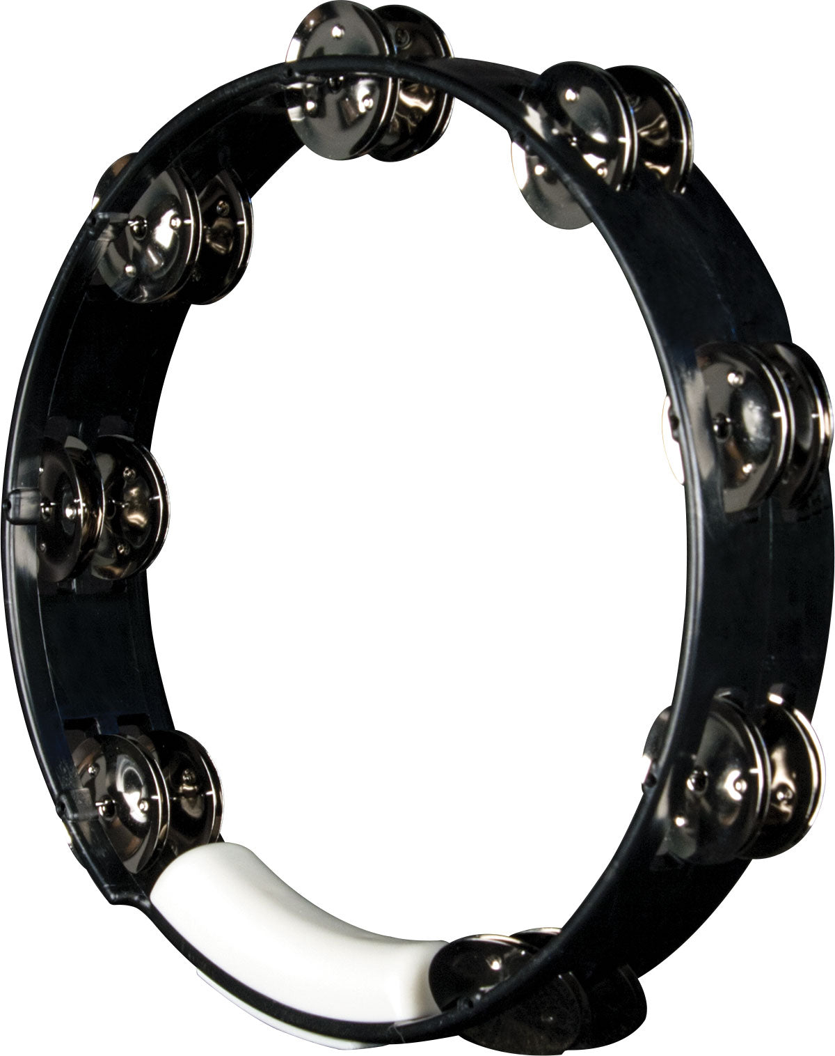 RythmTech TC4010, True Colour 10 inch Tambourine, Black