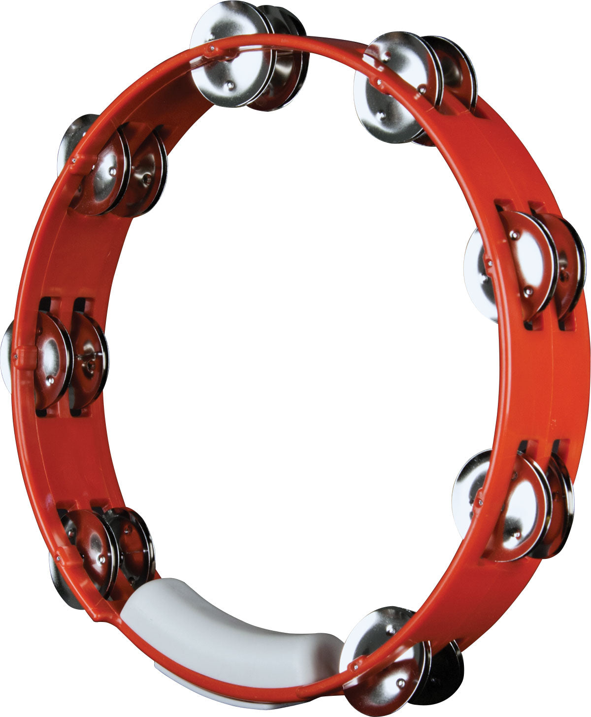 RythmTech TC4010, True Colour 10 inch Tambourine, Red