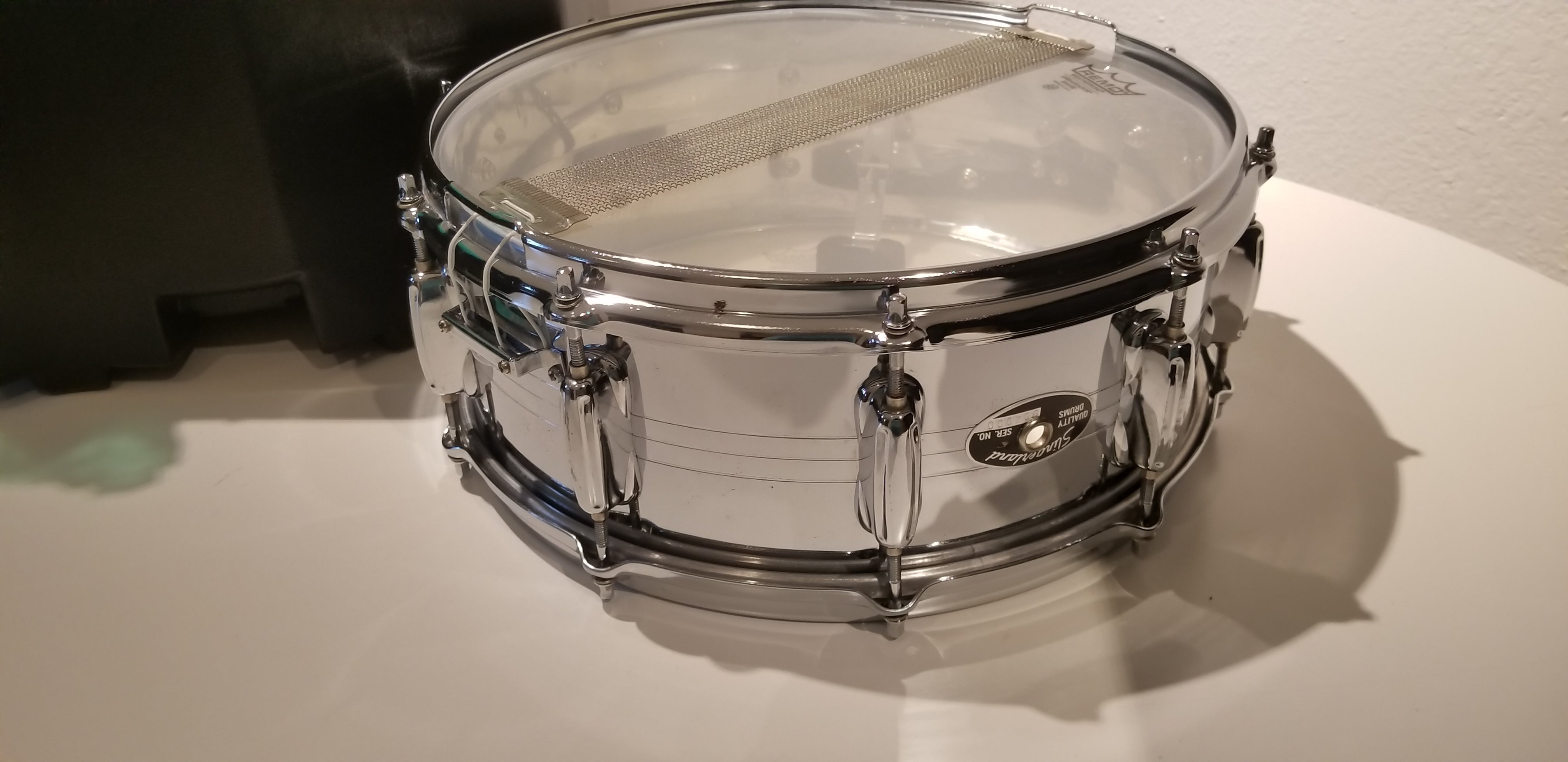 Slingerland Aluminum Acoustic Snare, 5"x14", Circa 1970s, 8 lugs, Used great condition