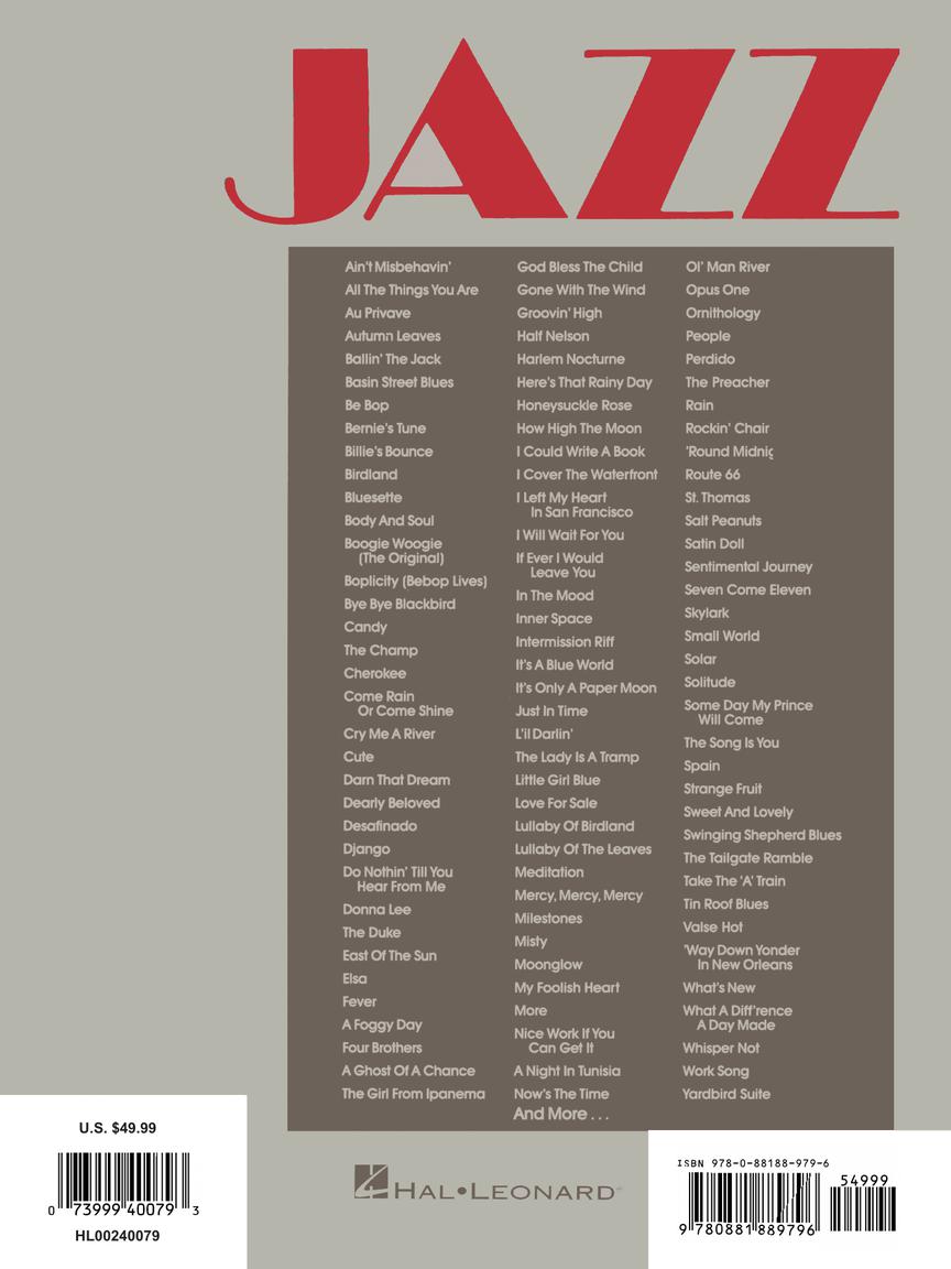 The Ultimate Jazz Fake Book C Edition, Hal Leonard