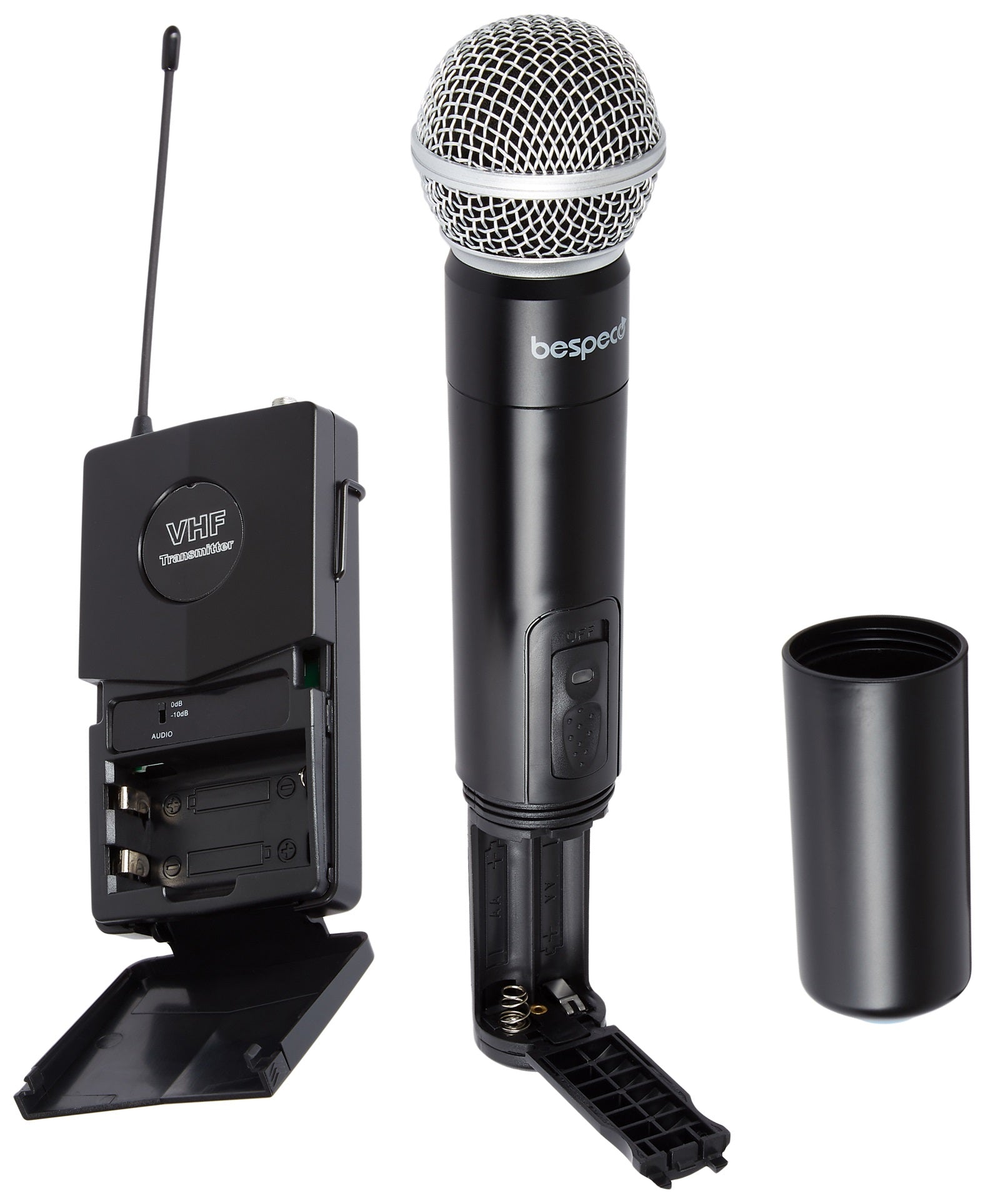 bespeco GM905HPR, VHF Wireless Microphone, Handheld w/headset, Dynamic Range 90dB