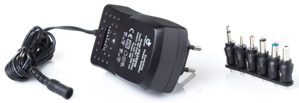 bespeco PS20SW, Power Supply, Switchable 90-20V Input, 50/60HZ, 500 mA, Black.