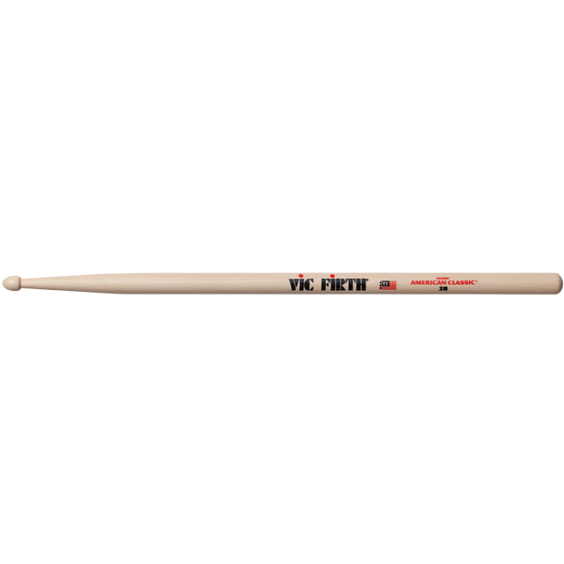 Vic Firth American Classic®, 2B Drum Sticks, Hickory, Wood Tip