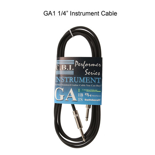 CBI Professional GA-1B Performer Series, Guitar & Instrument Cable, 6 feet