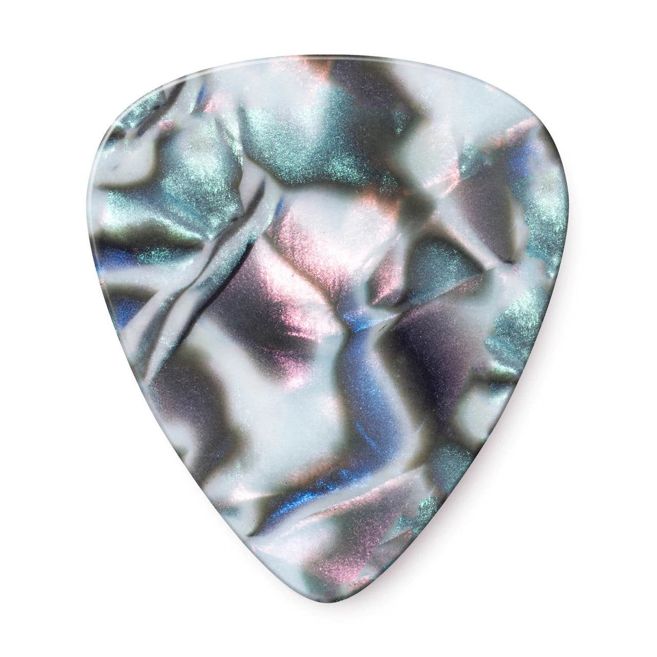 Dunlop 483-14TH Celluloid Abalone Pick,  Thin.