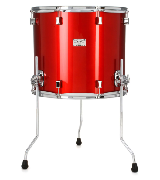 Pork Pie Drum Kit  Little Squealer Fire Red, 6 pieces 50/50 Mahogany/Birch Wood, w/Cases